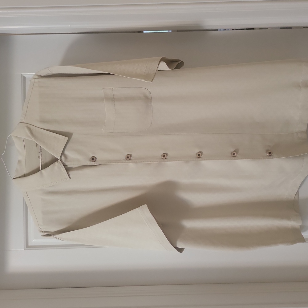 Tommy Bahama 100% Silk shirt, Mens, XL, Cream